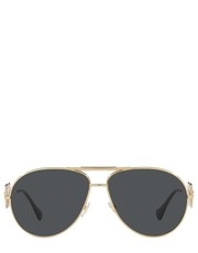 Okulary okulary przeciwsłoneczne kolor szary - Answear.com Versace
