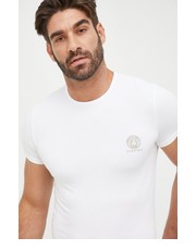 T-shirt - koszulka męska t-shirt męski kolor biały z nadrukiem - Answear.com Versace