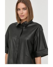 Koszula koszula damska kolor czarny relaxed z kołnierzykiem klasycznym - Answear.com Karl Lagerfeld