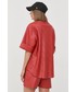 Koszula Karl Lagerfeld koszula damska kolor czerwony relaxed z kołnierzykiem klasycznym