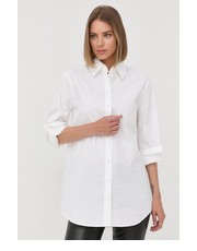 Koszula koszula bawełniana damska kolor biały regular z kołnierzykiem klasycznym - Answear.com Karl Lagerfeld