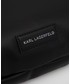 Torebka skórzana Karl Lagerfeld torebka skórzana kolor czarny