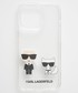 Etui pokrowiec saszetka Karl Lagerfeld Etui na telefon kolor transparentny