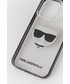 Etui pokrowiec saszetka Karl Lagerfeld Etui na telefon kolor transparentny