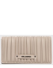 Portfel portfel damski kolor beżowy - Answear.com Karl Lagerfeld