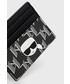 Portfel Karl Lagerfeld etui na karty damski kolor czarny