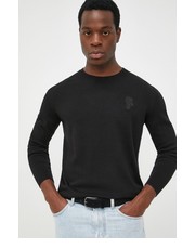 Sweter męski sweter bawełniany męski kolor czarny lekki - Answear.com Karl Lagerfeld