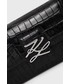 Listonoszka Karl Lagerfeld torebka skórzana kolor czarny
