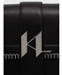 Listonoszka Karl Lagerfeld torebka skórzana kolor czarny