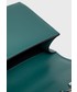 Listonoszka Karl Lagerfeld torebka skórzana kolor zielony