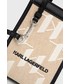 Listonoszka Karl Lagerfeld torebka kolor beżowy