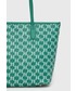 Shopper bag Karl Lagerfeld torebka kolor zielony