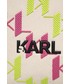 Shopper bag Karl Lagerfeld torebka kolor beżowy