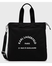Shopper bag torebka kolor czarny - Answear.com Karl Lagerfeld