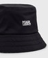 Kapelusz Karl Lagerfeld kapelusz dwustronny kolor czarny