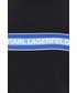 Bluzka Karl Lagerfeld t-shirt bawełniany kolor czarny