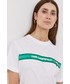 Bluzka Karl Lagerfeld t-shirt bawełniany kolor biały