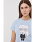 Bluzka Karl Lagerfeld t-shirt bawełniany