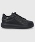 Sneakersy męskie Karl Lagerfeld buty skórzane KAPRI MENS kolor czarny