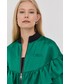 Kurtka Karl Lagerfeld kurtka damska kolor zielony przejściowa