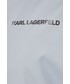 Kurtka Karl Lagerfeld parka kolor srebrny przejściowa