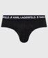 Bielizna męska Karl Lagerfeld slipy (3-pack) męskie kolor czarny