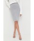 Spódnica Karl Lagerfeld spódnica kolor srebrny mini ołówkowa