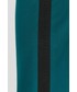 Spodnie Karl Lagerfeld spodnie damskie kolor zielony dzwony high waist