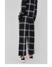 Spodnie spodnie damskie kolor czarny proste high waist - Answear.com Karl Lagerfeld