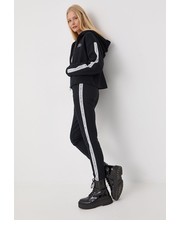 Spodnie spodnie dresowe bawełniane damskie kolor czarny z aplikacją - Answear.com Karl Lagerfeld