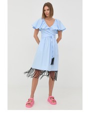 Sukienka sukienka bawełniana mini rozkloszowana - Answear.com Karl Lagerfeld