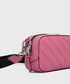 Torebka Karl Lagerfeld torebka skórzana kolor różowy