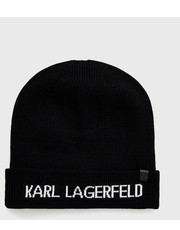 Czapka - Czapka z domieszką kaszmiru - Answear.com Karl Lagerfeld