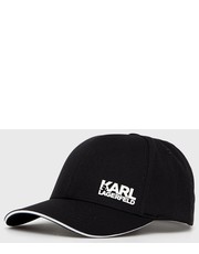 Czapka czapka kolor czarny z nadrukiem - Answear.com Karl Lagerfeld