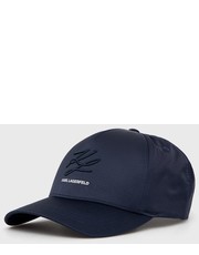 Czapka czapka kolor granatowy z aplikacją - Answear.com Karl Lagerfeld