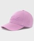 Czapka Karl Lagerfeld czapka kolor różowy z aplikacją