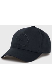 Czapka czapka kolor granatowy z aplikacją - Answear.com Karl Lagerfeld