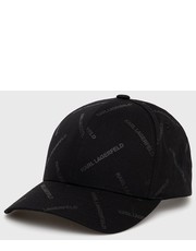 Czapka czapka kolor czarny wzorzysta - Answear.com Karl Lagerfeld