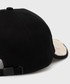 Czapka Karl Lagerfeld czapka bawełniana kolor czarny z aplikacją