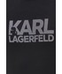 Bluza męska Karl Lagerfeld Bluza męska kolor czarny z aplikacją