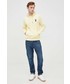 Bluza męska Karl Lagerfeld bluza męska kolor żółty z kapturem z aplikacją