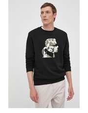 Bluza męska bluza męska kolor czarny z nadrukiem - Answear.com Karl Lagerfeld