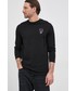 T-shirt - koszulka męska Karl Lagerfeld Longsleeve bawełniany kolor czarny z aplikacją