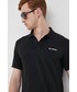 T-shirt - koszulka męska Karl Lagerfeld polo męski kolor czarny gładki