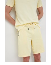 Krótkie spodenki męskie szorty męskie kolor żółty - Answear.com Karl Lagerfeld