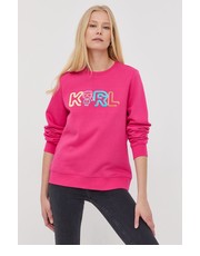 Bluza bluza damska kolor różowy z aplikacją - Answear.com Karl Lagerfeld
