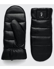 Rękawiczki rękawiczki skórzane damskie kolor czarny - Answear.com Karl Lagerfeld