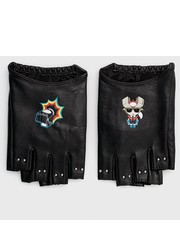 Rękawiczki mitenki skórzane damskie kolor czarny - Answear.com Karl Lagerfeld