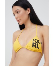 Strój kąpielowy biustonosz kąpielowy kolor żółty lekko usztywniona miseczka - Answear.com Karl Lagerfeld