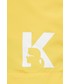 Strój kąpielowy Karl Lagerfeld szorty kąpielowe kolor żółty
